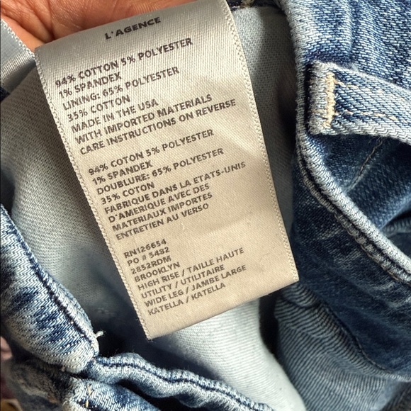 L’agence Brooklyn High-Rise Utility Katella Wide Leg Jean  25 - Picture 13 of 15